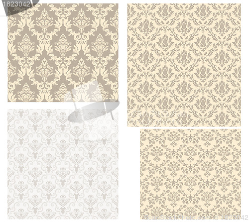 Image of seamless damask pattern