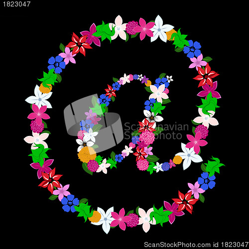 Image of Floral mail sing