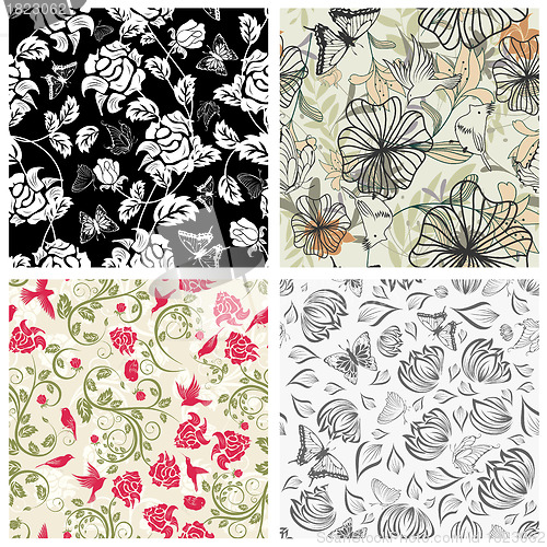 Image of seamless floral pattern