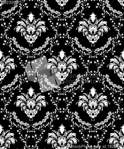 Image of seamless damask pattern