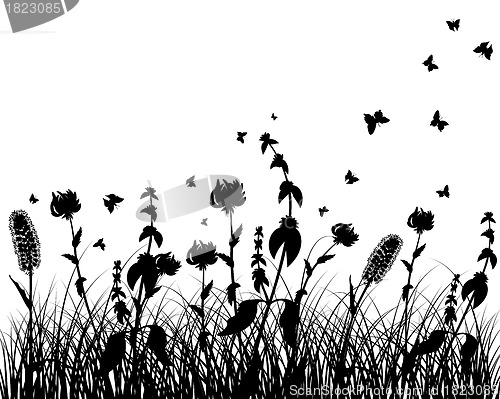 Image of meadow silhouettes