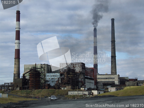 Image of Industrial factory harmful for nature