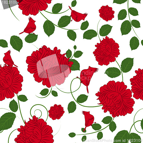 Image of seamless floral pattern