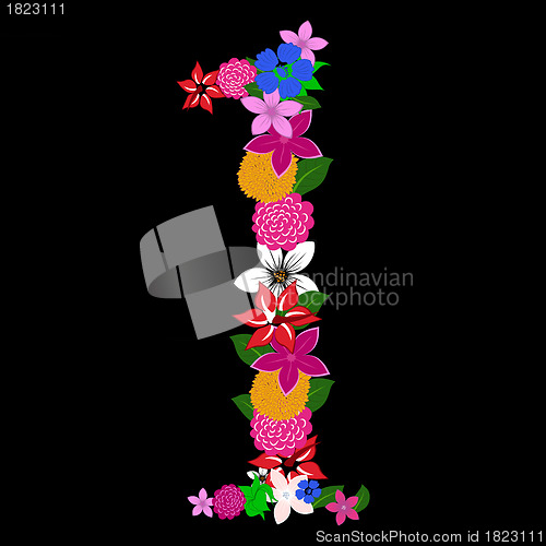 Image of floral numeral