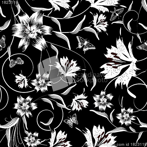 Image of seamless floral pattern