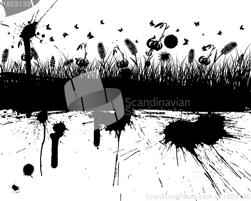 Image of grunge vector background