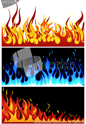 Image of fire background set