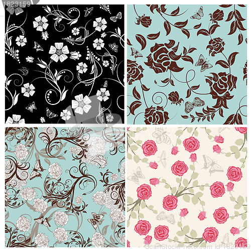 Image of seamless floral pattern