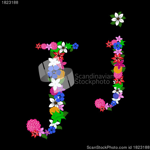 Image of floral letter