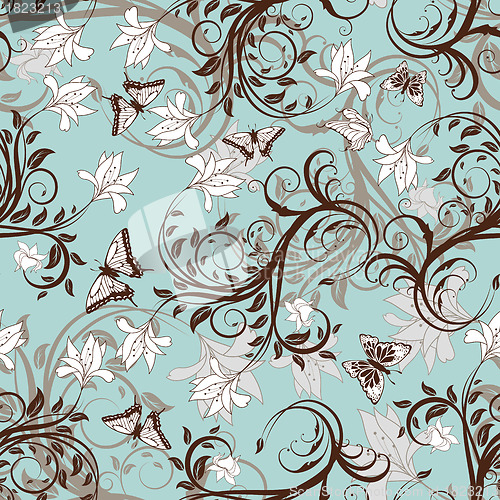 Image of Seamless floral pattern