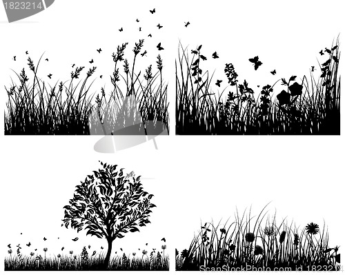 Image of meadow silhouettes