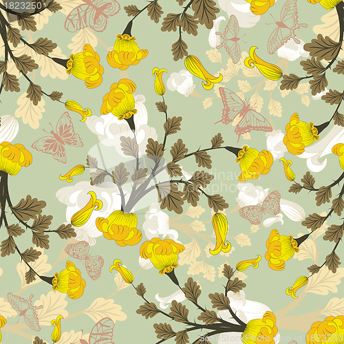 Image of Seamless floral pattern