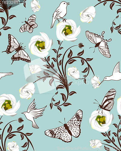Image of seamless floral pattern