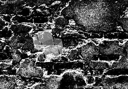 Image of Grunge white and black brick wall background