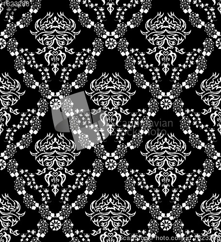 Image of seamless damask pattern