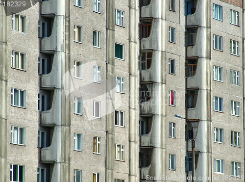 Image of Grim apartment block in Russia
