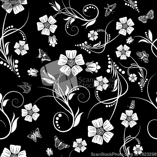 Image of seamless floral pattern