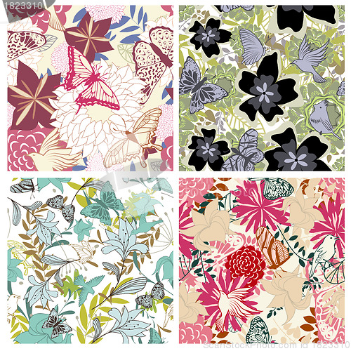 Image of seamless floral pattern