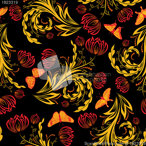 Image of Seamless floral pattern