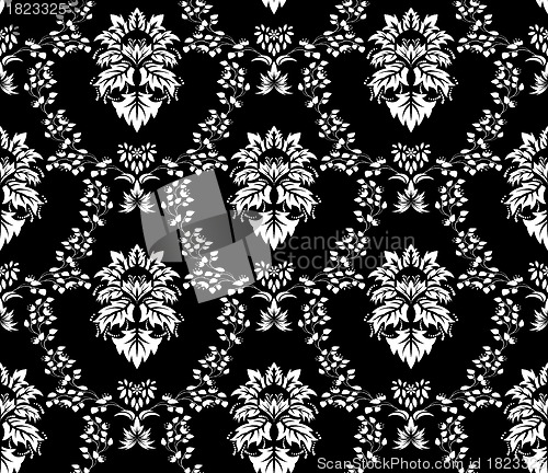 Image of seamless damask pattern