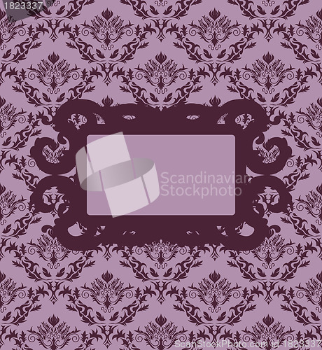Image of seamless damask pattern