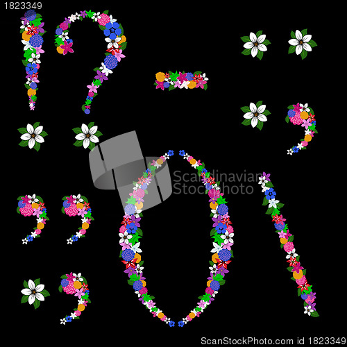 Image of Floral punctuation marks