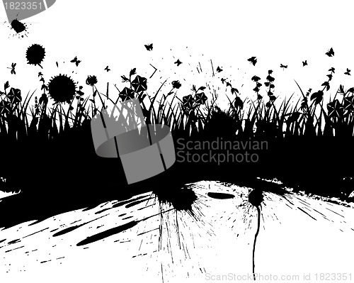 Image of grunge vector background