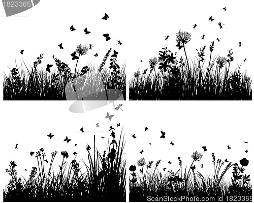 Image of meadow silhouettes