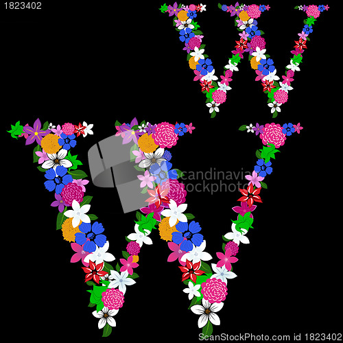 Image of floral letter