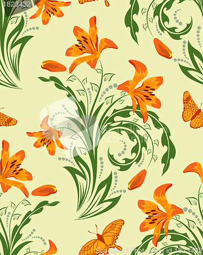 Image of seamless floral pattern