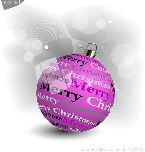 Image of Stylized Christmas ball illustration