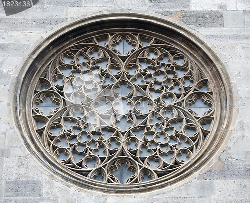 Image of Rose window on St. Stephen's Cathedral in Vienna