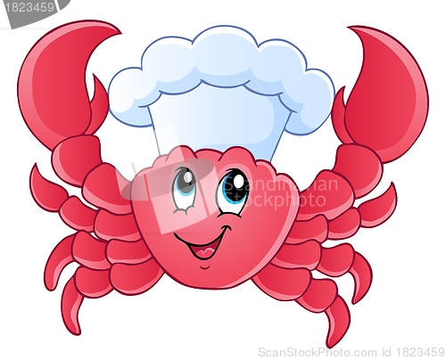 Image of Cartoon crab chef