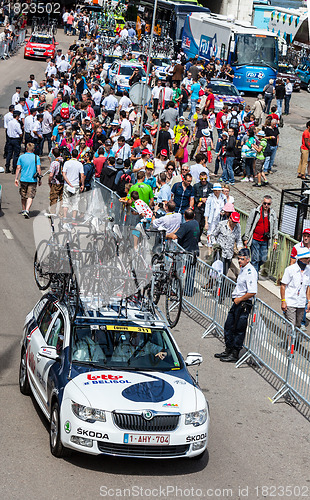 Image of Lotto-Belisol Team's Car