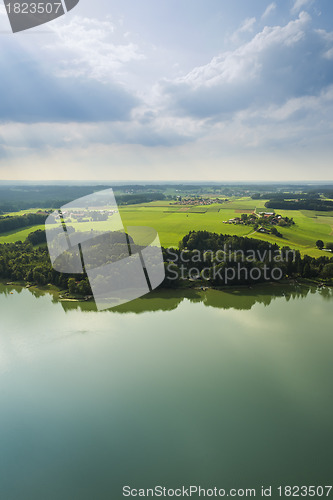 Image of panoramic aerial view Bavaria