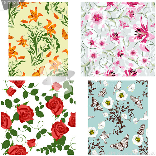 Image of seamless floral pattern