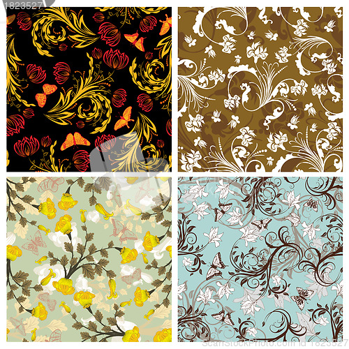 Image of seamless floral pattern