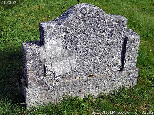 Image of Old empty gravestone