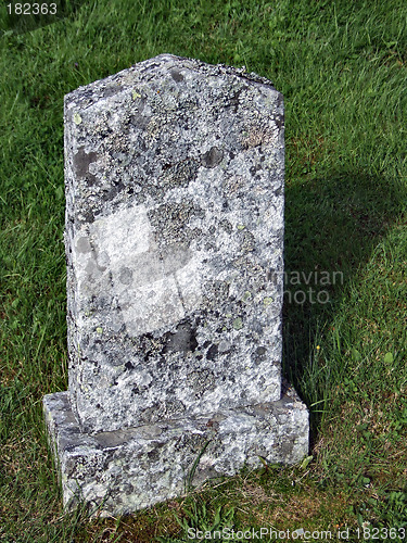Image of Old tombstone in a graveyard