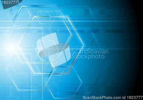 Image of Abstract technical background