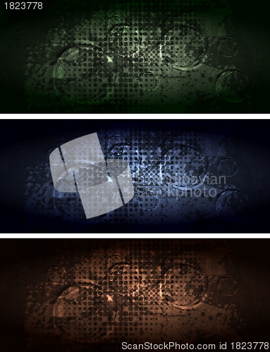 Image of Grunge style banners
