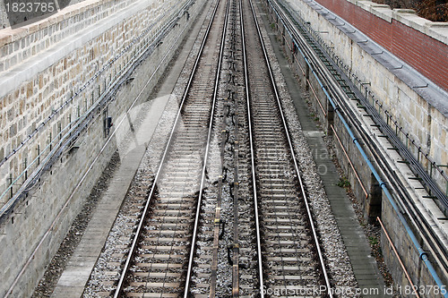 Image of Rails in the city
