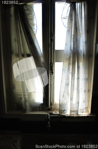 Image of ragged curtains