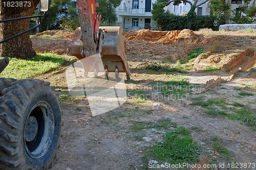 Image of industrial excavator