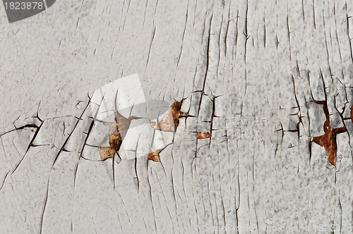 Image of white peeling paint