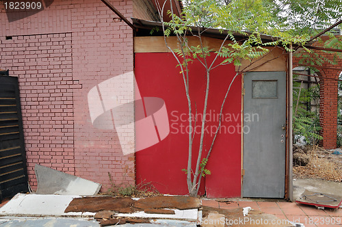 Image of buildings and trees