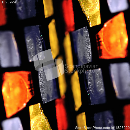 Image of stained glass squares