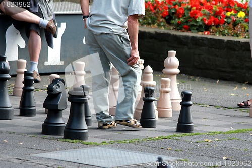 Image of outdoor chess