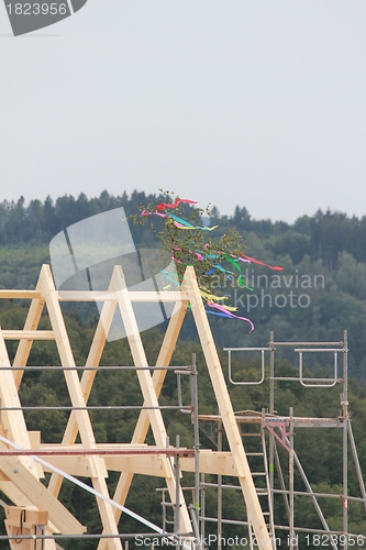 Image of wooden roof chair