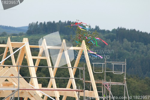 Image of wooden roof chair